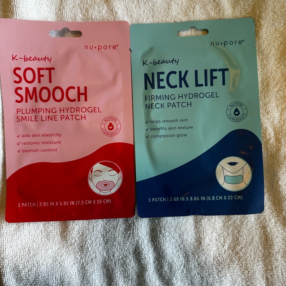 💆‍♀️ Nu-Pore K-Beauty Hydrogel Neck Lift & Smile Line Patch Set Skincare